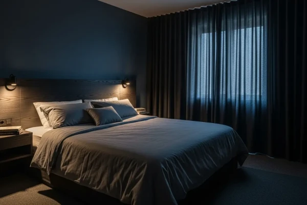 kamar tidur gelap, 5 Trik Mengejutkan Mengubahnya Menjadi Surga Tidur Nyenyak